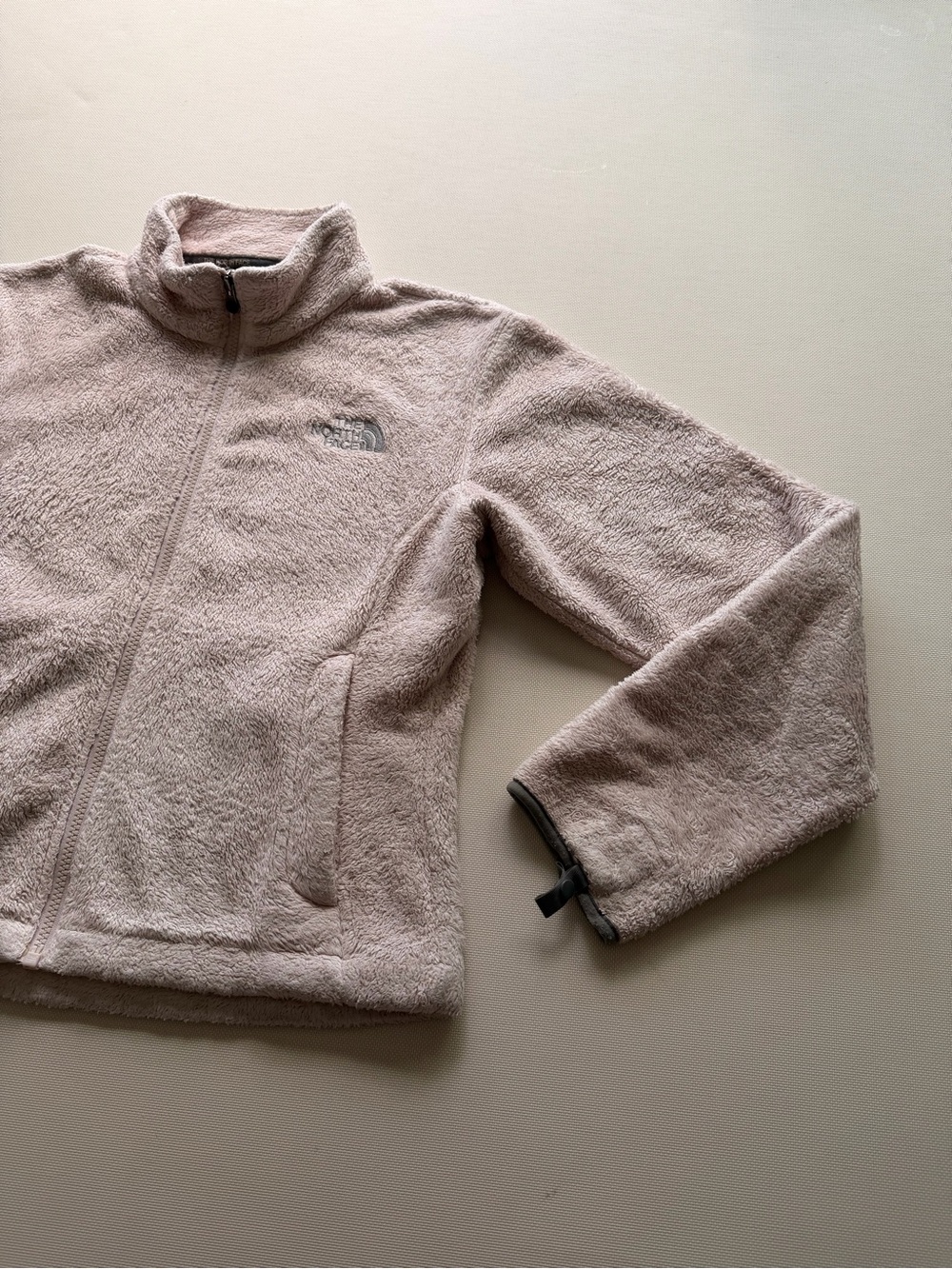 The North Face Women's Plush Full-Zip Teddy Jacket in Light Pink